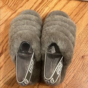 UGG Plush Tan Slippers